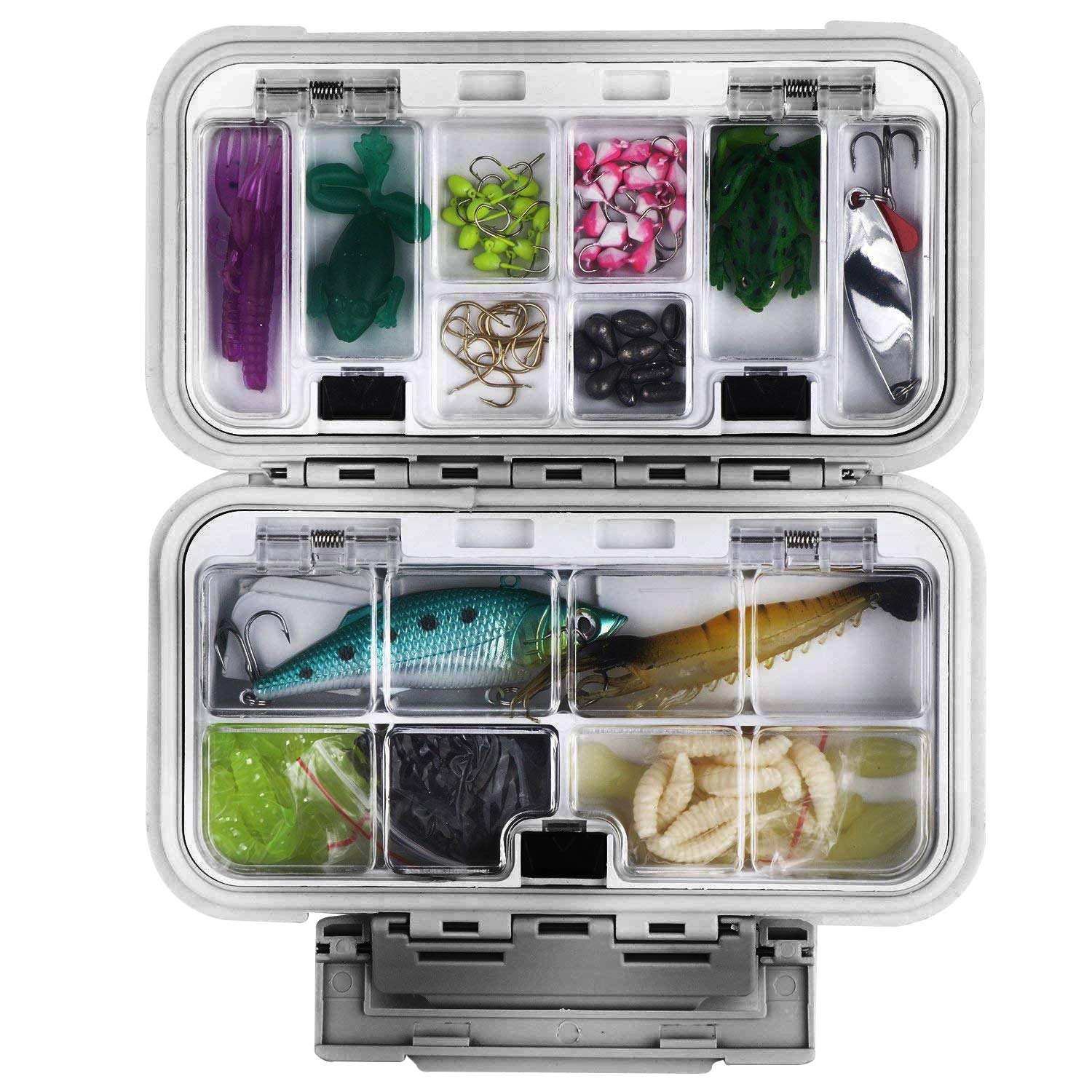 ルアーボックスとルアーなど Amazon.co.jp: MeiMeiDa 防水釣りルアーボックス ベイト